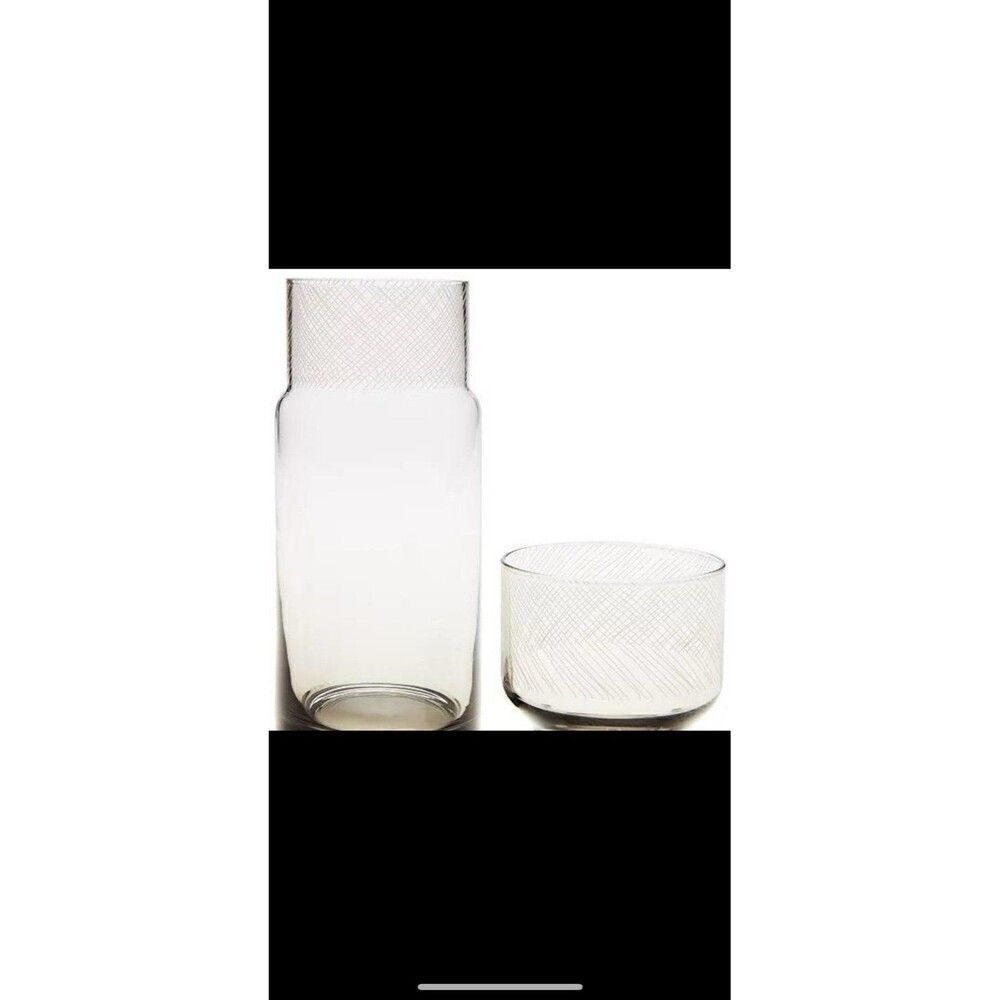 AKWAABA INNS FOR HOTEL COLLECTION 2-Pc. Bedside Carafe with Decal